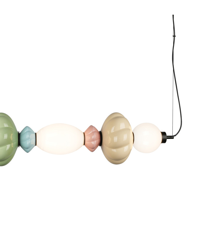 Tordi Bar Pendant Ceiling Light Beige Green Pink Blue Matt White 3000K Warm White-2