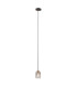 Torno Slim Pendant Ceiling Light Matt Black Gold-2