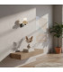 Tordi Globe Wall Lights Beige Matt White 3000K Warm White-5