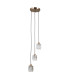 Torno Cluster Pendant Ceiling Light Gold 3xE14-1