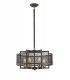 Ceiling Pendant 6 Light E27 Weathered Zinc, Brushed Nickel - 1