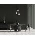 Torno Cluster Pendant Ceiling Light Matt Black Gold 3xE14-5
