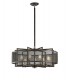 Ceiling Pendant 9 Light E27 Weathered Zinc, Brushed Nickel - 1