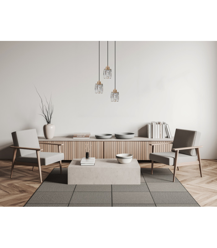 Torno Cluster Pendant Ceiling Light Gold 3xE14-5