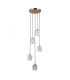 Torno Cluster Pendant Ceiling Light Gold 5xE14-1