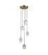 Torno Cluster Pendant Ceiling Light Gold 5xE14-2