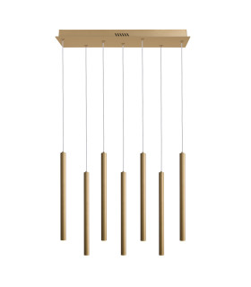 Valdes Bar Pendant Ceiling Light Gold 3000/4000/6000K 7xLED-1