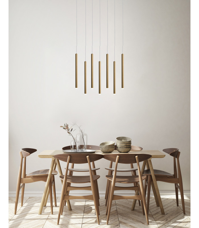 Valdes Bar Pendant Ceiling Light Gold 3000/4000/6000K 7xLED-5