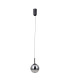 Velada Slim Pendant Ceiling Light Matt Black 3000K Warm White-1