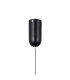 Velada Slim Pendant Ceiling Light Matt Black 3000K Warm White-3