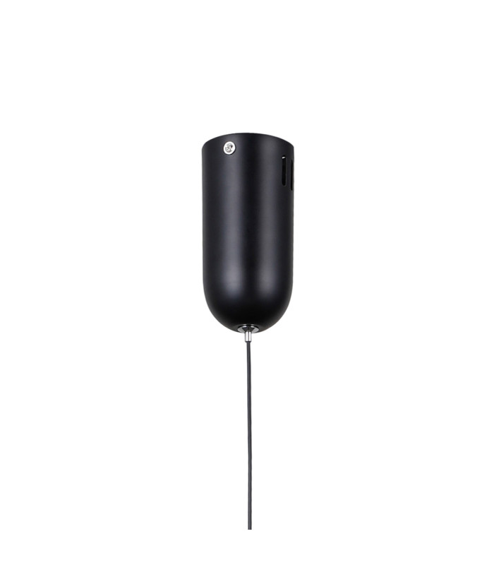 Velada Slim Pendant Ceiling Light Matt Black 3000K Warm White-3