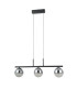 Velada Bar Pendant Ceiling Light Matt Black 3000K Warm White 3xLED-1