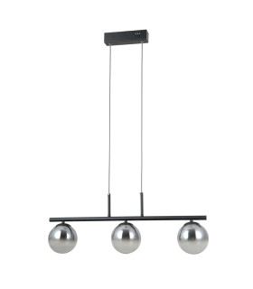 Velada Bar Pendant Ceiling Light Matt Black 3000K Warm White 3xLED-1