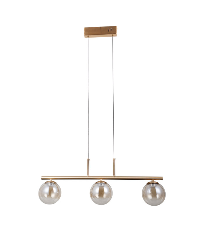 Velada Bar Pendant Ceiling Light Gold 3000K Warm White 3xLED-1