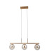Velada Bar Pendant Ceiling Light Gold 3000K Warm White 3xLED-2
