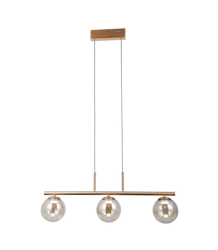 Velada Bar Pendant Ceiling Light Gold 3000K Warm White 3xLED-2