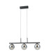 Velada Bar Pendant Ceiling Light Matt Black 3000K Warm White 3xLED-2