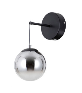 Velada Globe Wall Lights Matt Black 3000K Warm White-1