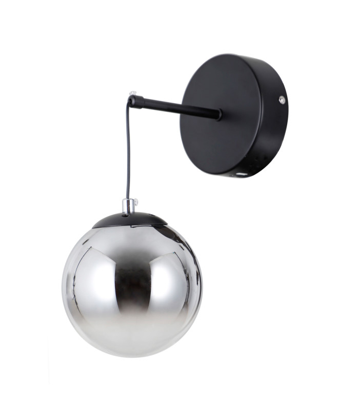 Velada Globe Wall Lights Matt Black 3000K Warm White-1