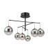 Velada Globe Ceiling Light Matt Black 3000K Warm White 6xLED-2