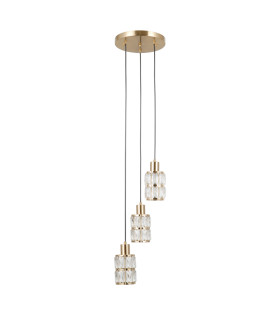 Alma Cluster Pendant Ceiling Light Gold 3xE27-1