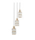 Alma Cluster Pendant Ceiling Light Gold 3xE27-3