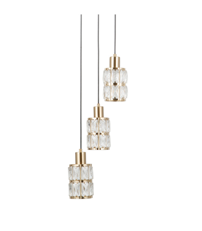Alma Cluster Pendant Ceiling Light Gold 3xE27-3