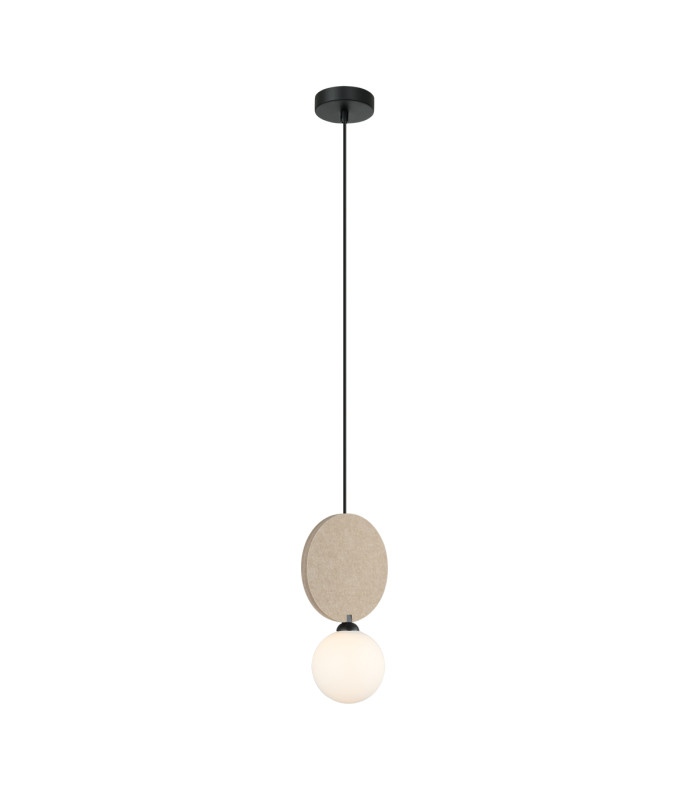 Andrea Slim Pendant Ceiling Light Black Beige-2