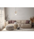 Andrea Slim Pendant Ceiling Light Black Beige-5
