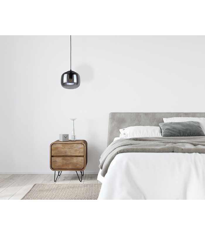 Calto Dome Pendant Ceiling Light Black-5