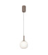 Montes Globe Pendant Ceiling Light Brown 3000/4000/6000K