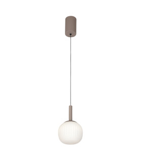 Montes Globe Pendant Ceiling Light Brown 3000/4000/6000K