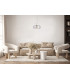 Caste 33cm Dome Pendant Ceiling Light Gold Clear Shade 3000K Warm White-5