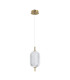 Corado 35cm Slim Pendant Ceiling Light Gold 3000K Warm White-1