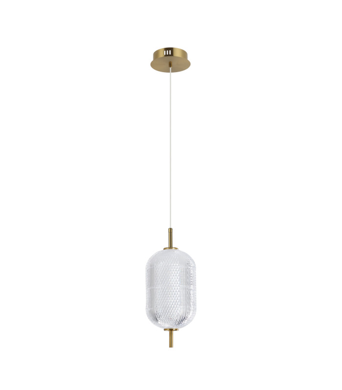 Corado 35cm Slim Pendant Ceiling Light Gold 3000K Warm White-1