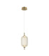 Corado 35cm Slim Pendant Ceiling Light Gold 3000K Warm White-4
