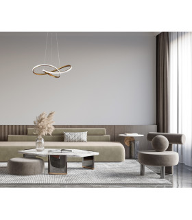 Consa LED Pendant Ceiling Light Gold 3000/4000/6000K-5