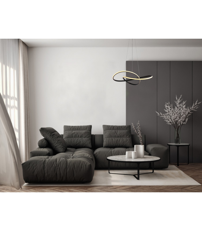 Consa LED Pendant Ceiling Light Black 3000/4000/6000K-5