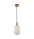 Della Oval Slim Pendant Ceiling Light Gold-1
