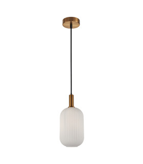 Della Oval Slim Pendant Ceiling Light Gold-1