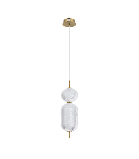 Corado 48cm Slim Pendant Ceiling Light Gold 3000K Warm White-1