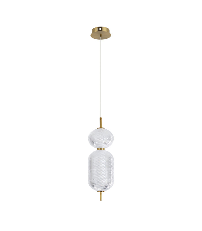 Corado 48cm Slim Pendant Ceiling Light Gold 3000K Warm White-1