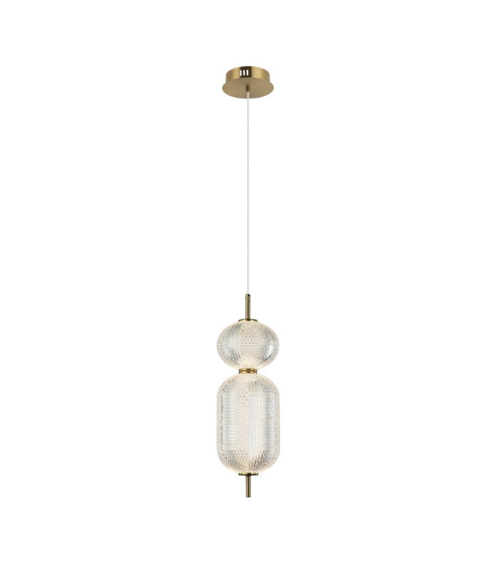 Corado 48cm Slim Pendant Ceiling Light Gold 3000K Warm White-4