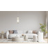 Corado 48cm Slim Pendant Ceiling Light Gold 3000K Warm White-5