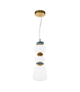 Evans Slim Pendant Ceiling Light Gold 3000K Warm White-1
