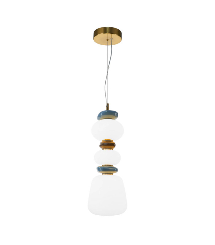 Evans Slim Pendant Ceiling Light Gold 3000K Warm White-1
