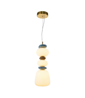 Evans Slim Pendant Ceiling Light Gold 3000K Warm White-2