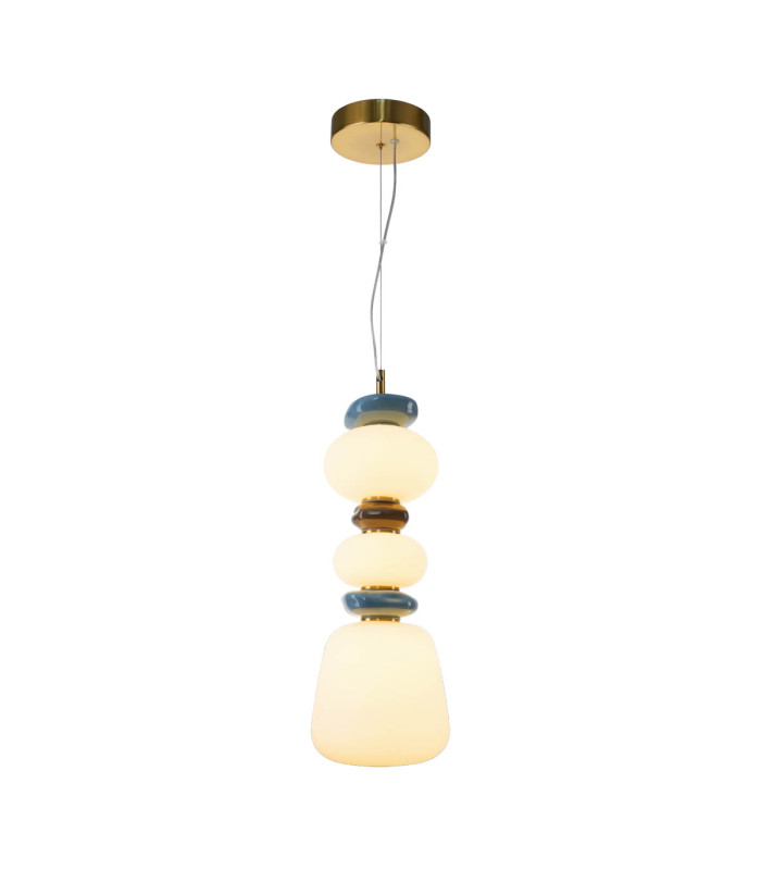 Evans Slim Pendant Ceiling Light Gold 3000K Warm White-2