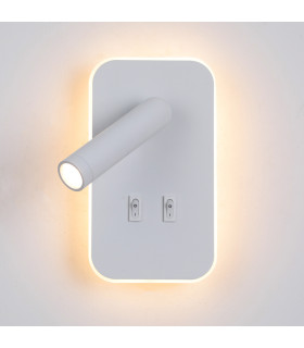 Doria Reading Wall Light White 3000K Warm White 2xLED-1