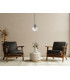 Fanda Dome Pendant Ceiling Light Gold with Pink Glass Shade-5